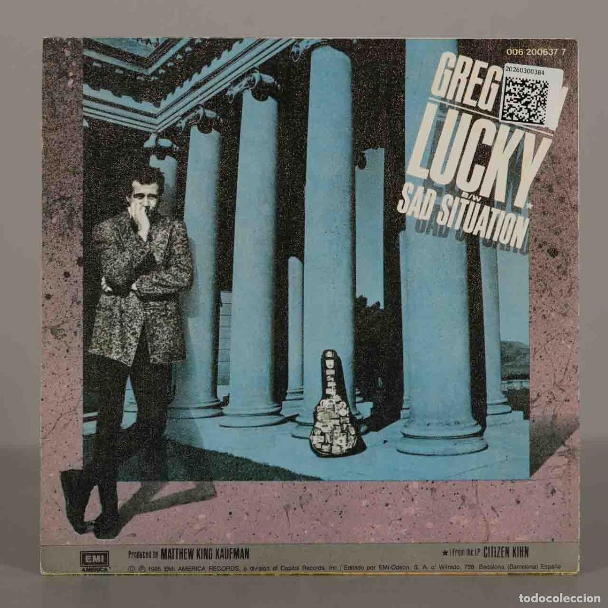 Discos de vinilo: SINGLE. Lucky - Greg Kihn - Foto 2