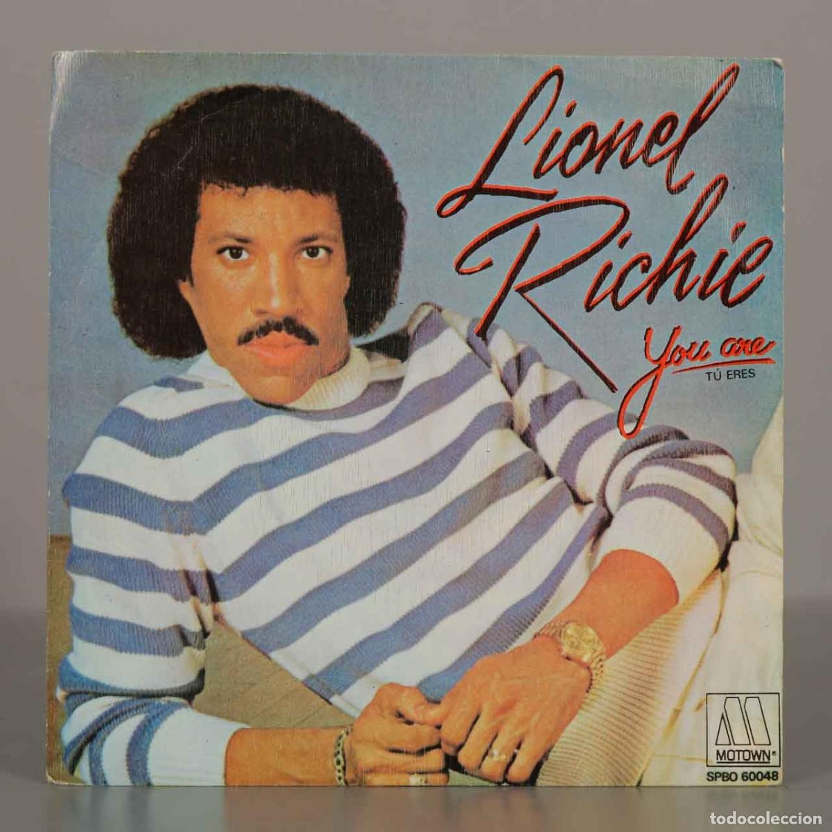 Discos de vinilo: SINGLE. You Are - T&uacute; Eres - You Mean More To Me - Lionel Richie