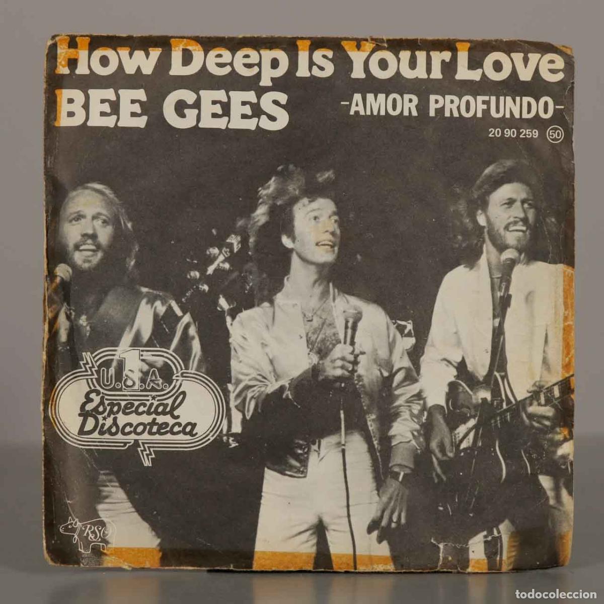 Discos de vinilo: SINGLE. How Deep Is Your Love - Amor Profundo - Cant Keep A Good Man Down - Bee Gees