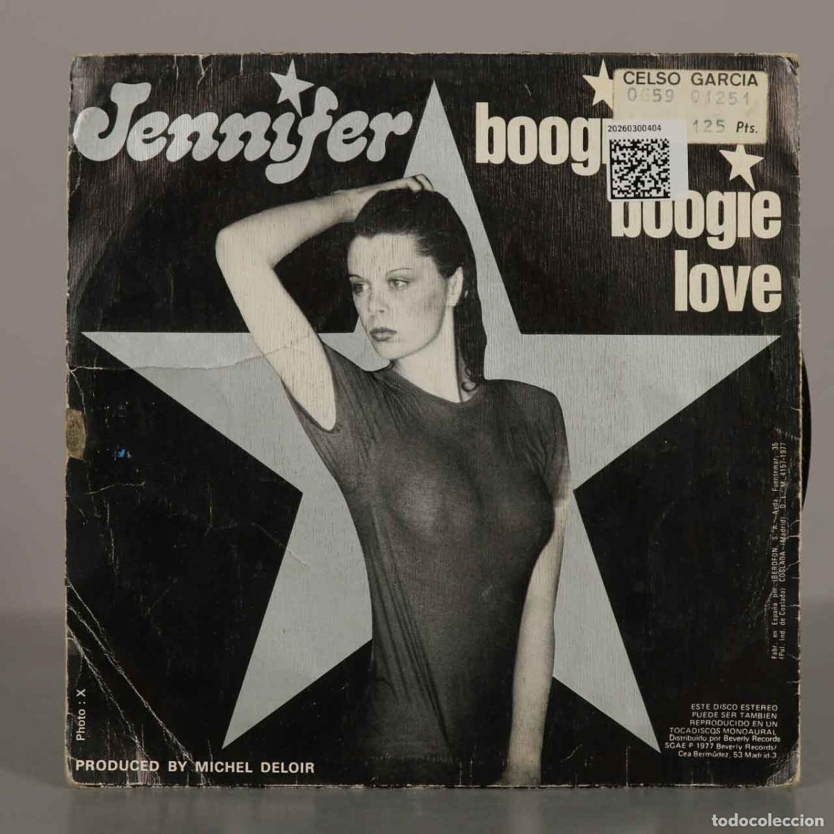 Discos de vinilo: SINGLE. Jennifer - Do It For Me - Boogie Boogie Love - Foto 2