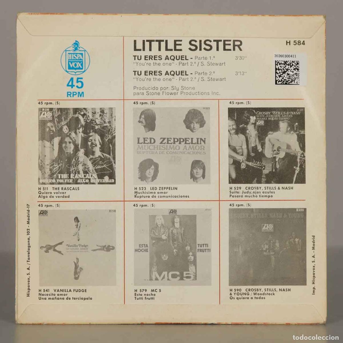 Discos de vinilo: SINGLE. Tu Eres Aquel (Parte 1&ordf; - 2&ordf;) - Little Sister - Foto 2