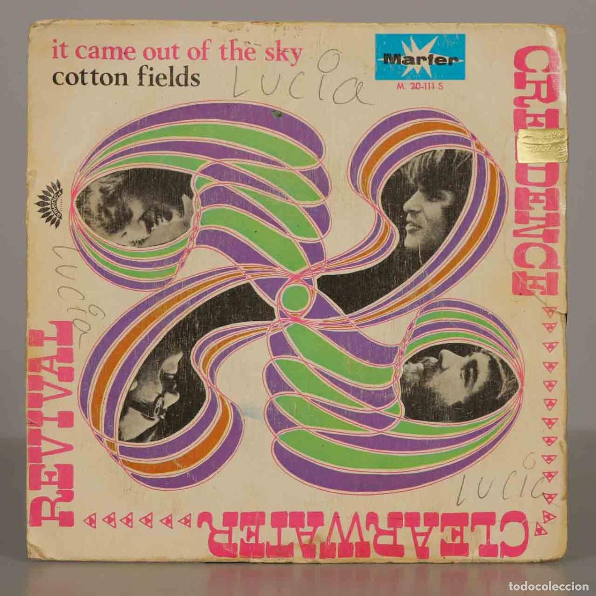 Discos de vinilo: SINGLE. It Came Out Of The Sky - Cotton Fields - Creedence Clearwater Revival