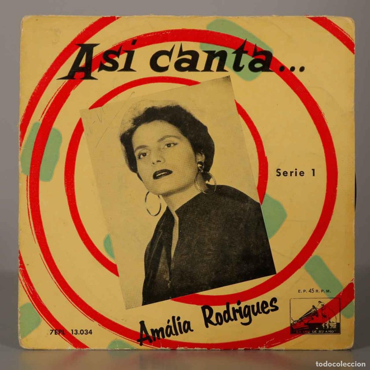 Discos de vinilo: SINGLE. As&iacute; canta... Serie 1 - Am&aacute;lia Rodrigues