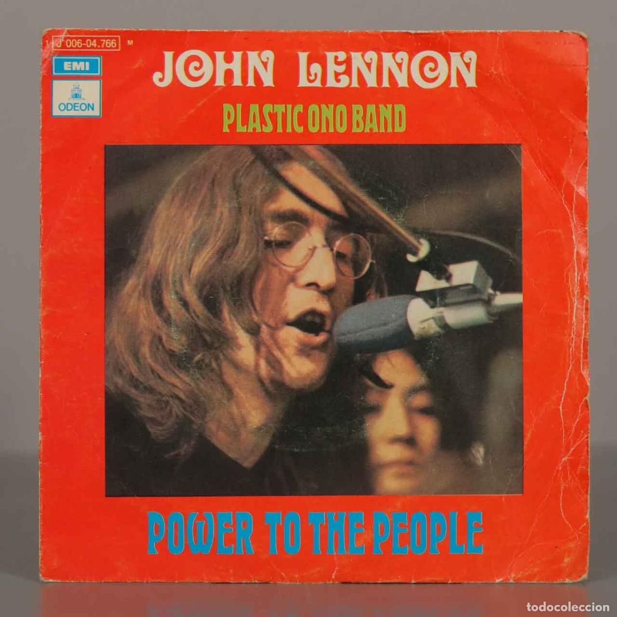 Discos de vinilo: SINGLE. Power To The People - John Lennon, Plastic Ono Band