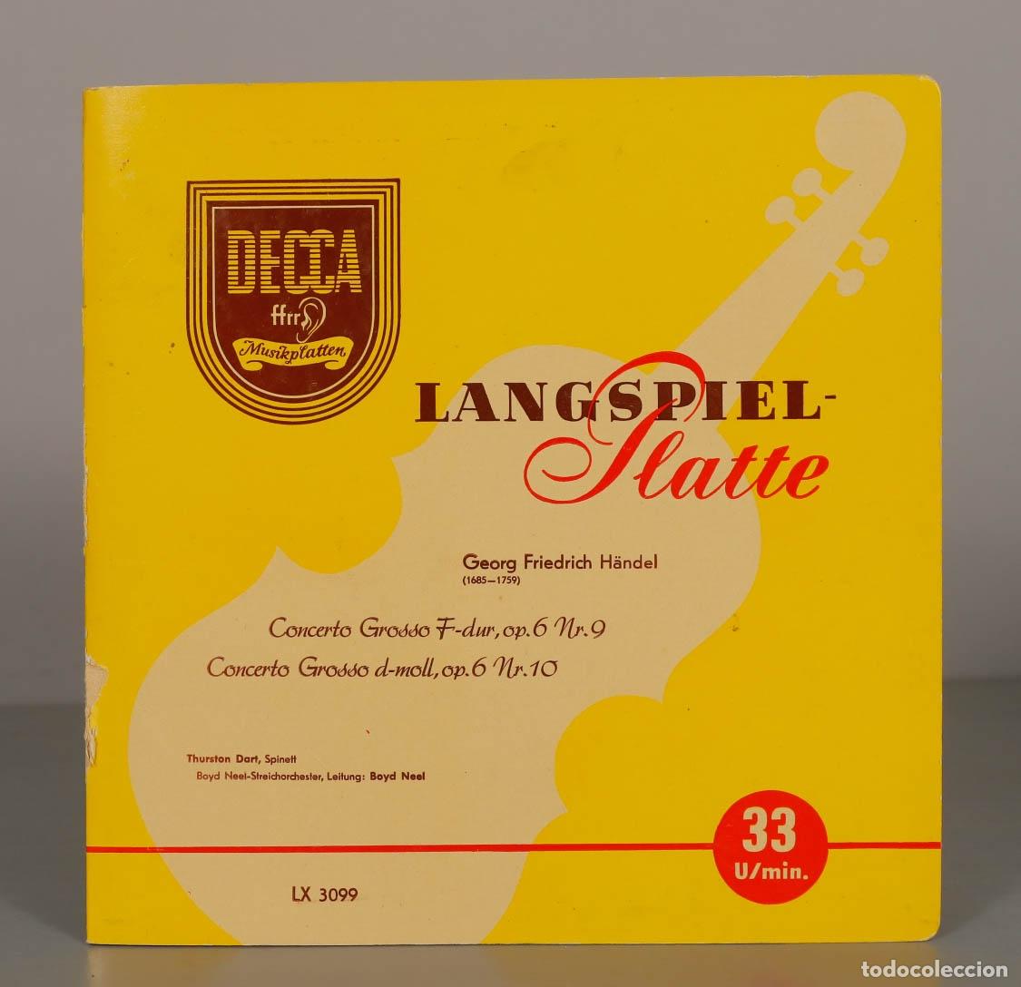 Disques de vinyle: LP. Concerto Grosso Op. 6 No. 9 / Concerto Grosso Op. 6 No. 10 - Georg Friedrich H&auml;ndel - NEEL