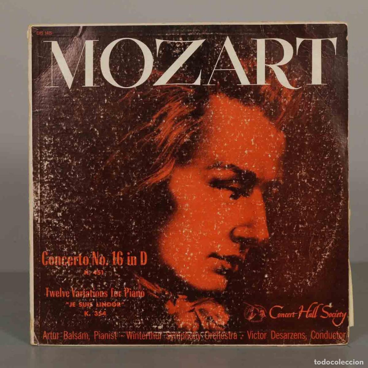 Discos de vinilo: LP. Mozart Concerto No. 16 in D, Twelve Variations for Piano Je suis Lindor - Artur Balsam, Wintert