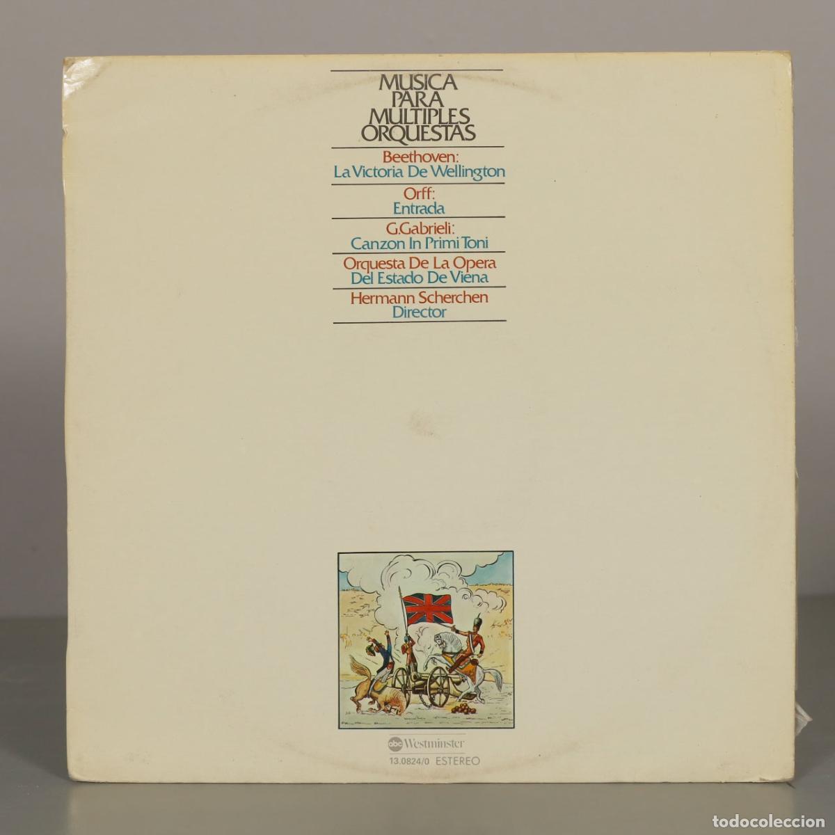 Discos de vinilo: LP. Musica para Multiples Orquestas - Beethoven, Orff, G. Gabrieli - Orquesta De La Opera Del Estad