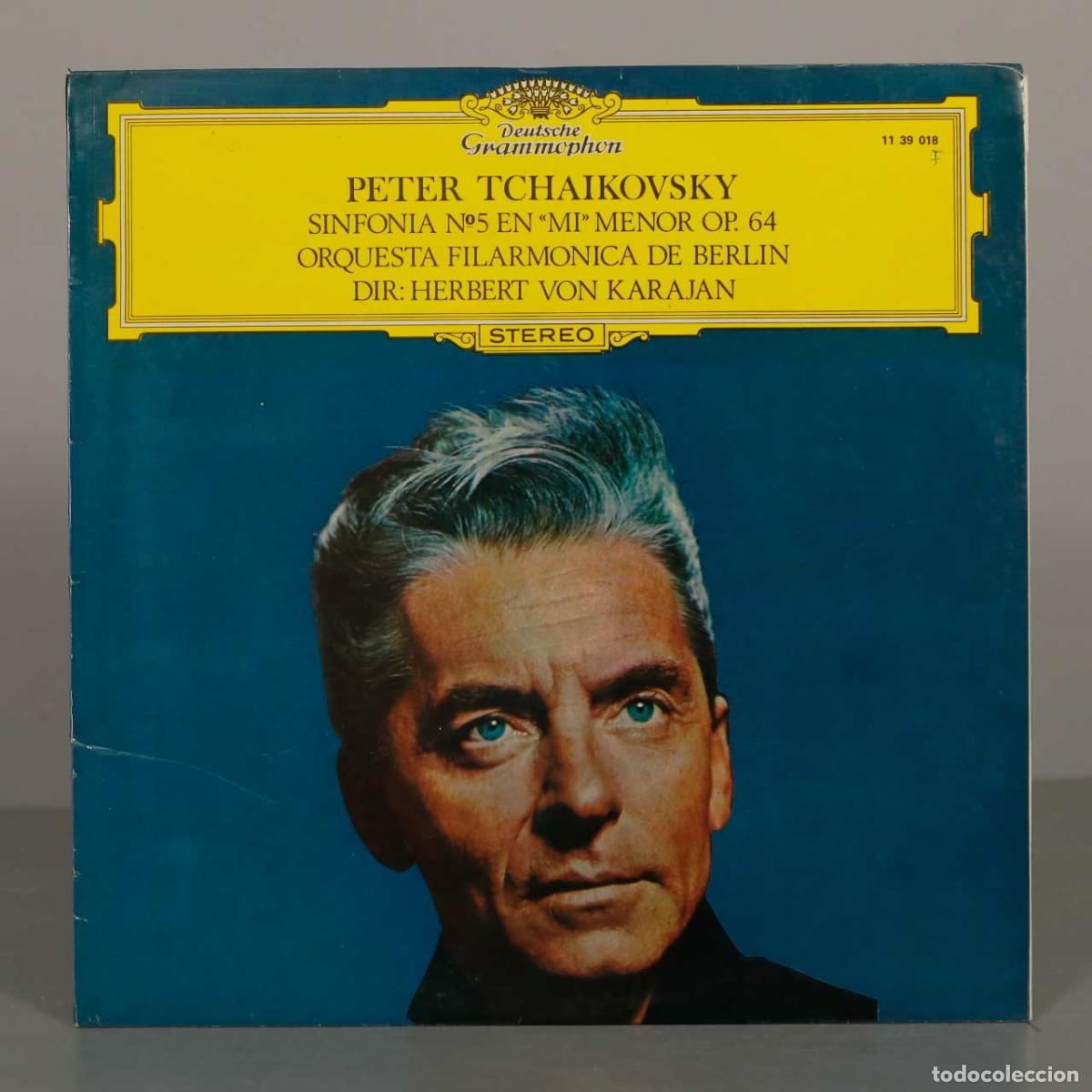 Discos de vinilo: LP. Tchaikovsky: Sinfon&iacute;a N&ordm; 5 - Orquesta Filarm&oacute;nica de Berl&iacute;n, Herbert von Karajan