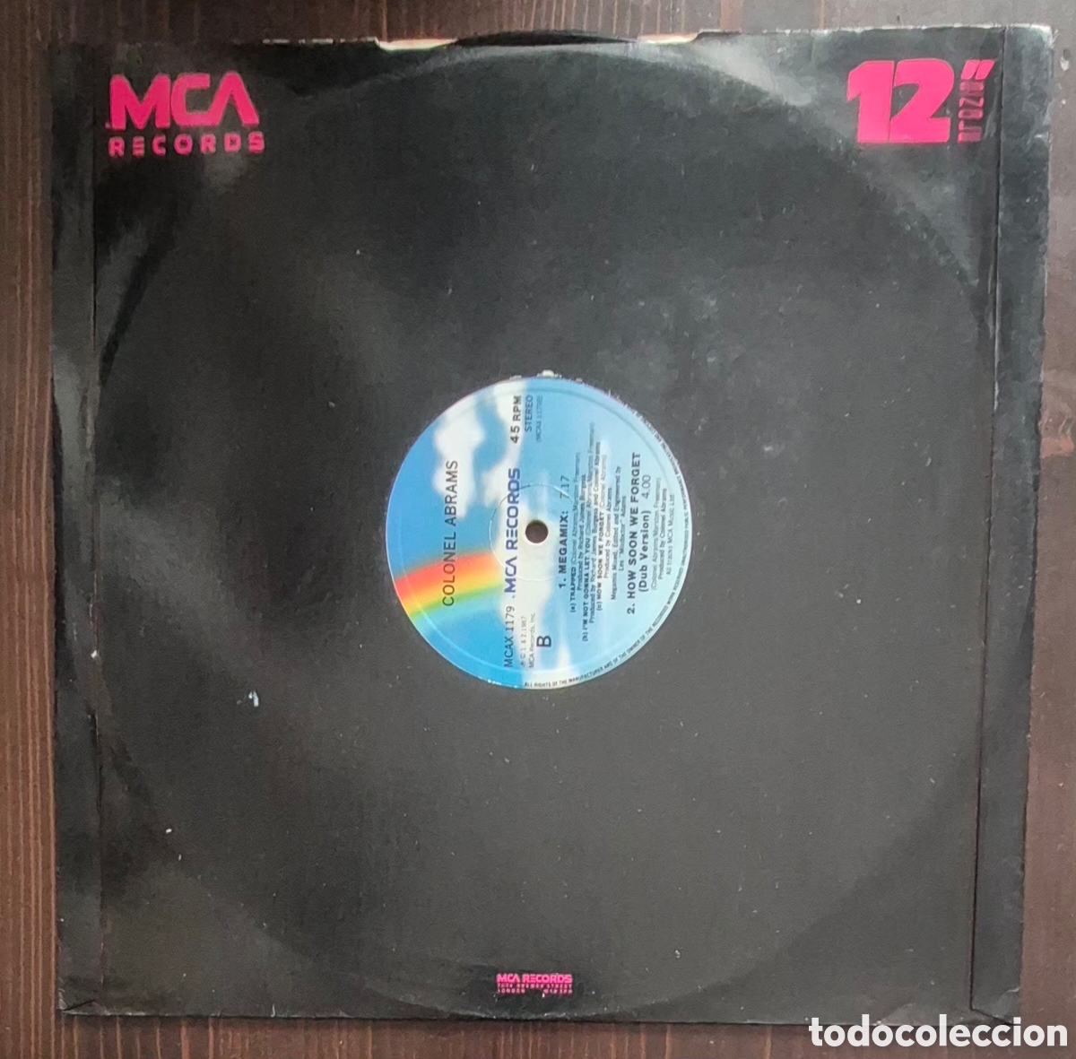 Discos de vinilo: MAXI - COLONEL ABRAMS - HOW SOON WE FORGET - 1987 INGLATERRA - Foto 3