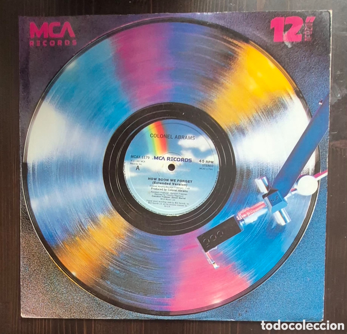 Discos de vinilo: MAXI - COLONEL ABRAMS - HOW SOON WE FORGET - 1987 INGLATERRA