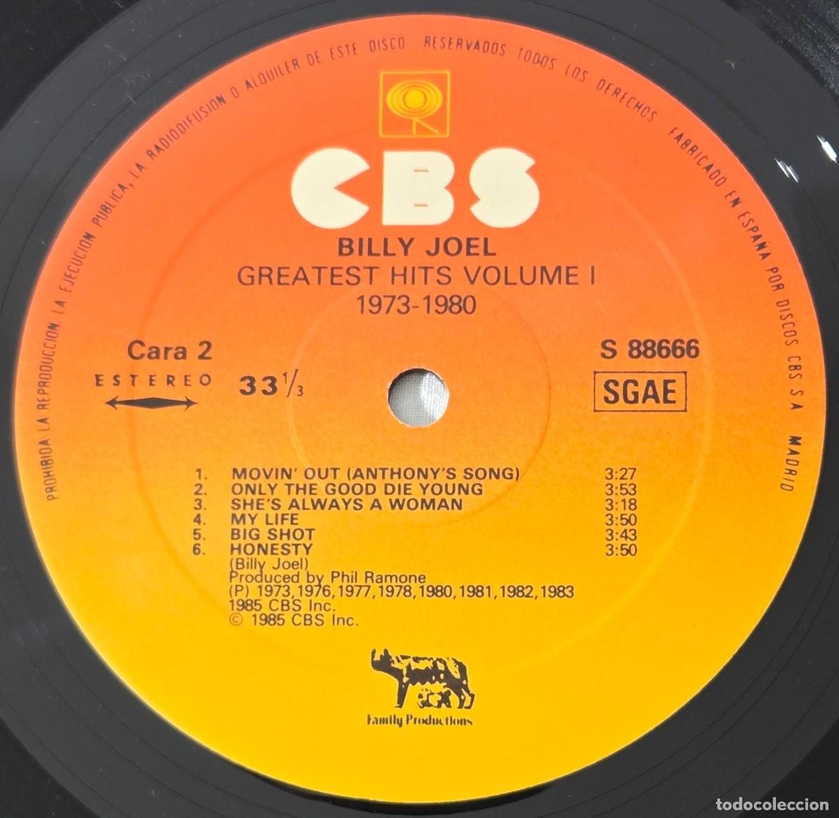 Discos de vinilo: Doble LP Vinilo Billy Joel, Greatest Hits - Foto 6