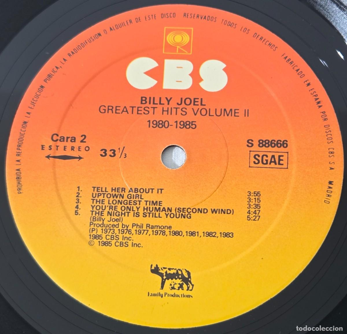 Discos de vinilo: Doble LP Vinilo Billy Joel, Greatest Hits - Foto 8