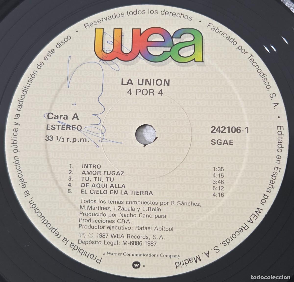 Discos de vinilo: LP Vinilo La Union, 4x4. - Foto 6