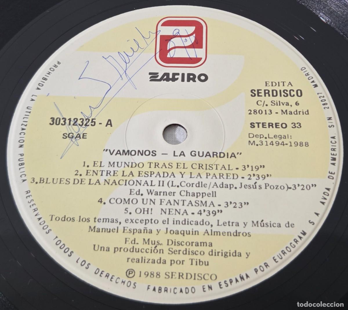 Discos de vinilo: LP Vinilo La guardia, V&aacute;monos - Foto 6