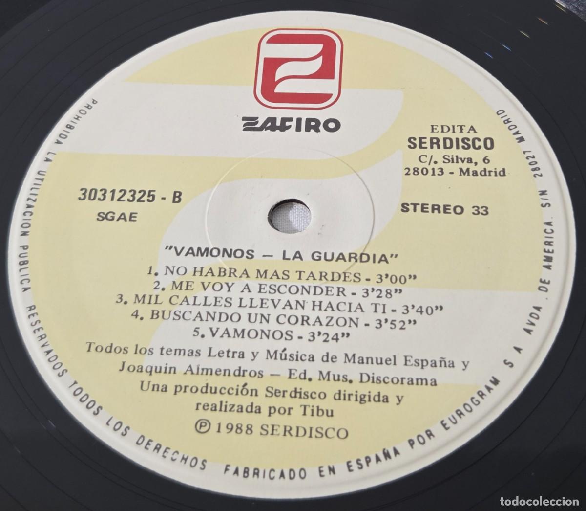 Discos de vinilo: LP Vinilo La guardia, V&aacute;monos - Foto 7