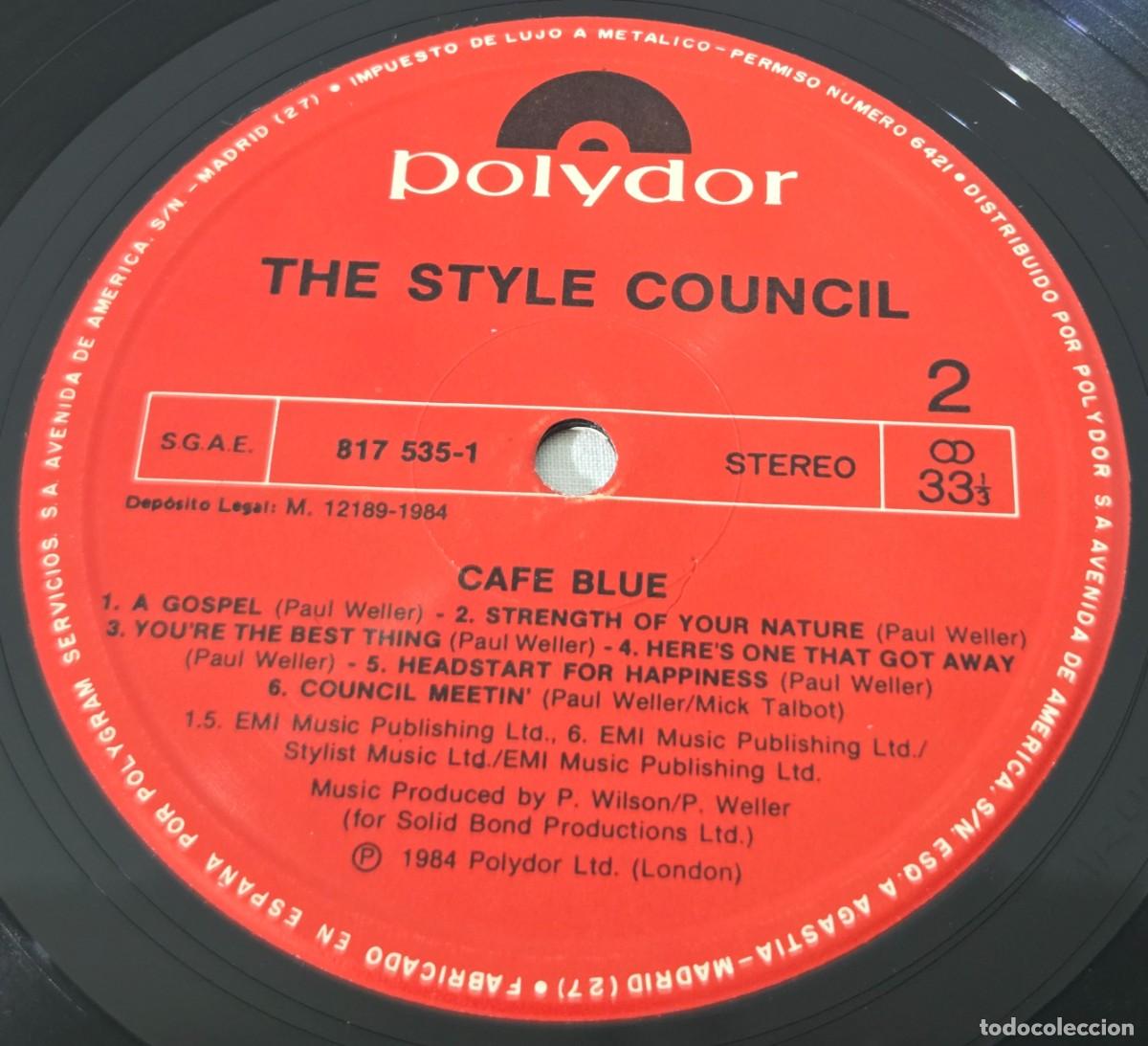 Discos de vinilo: LP Vinilo Caf&eacute; Bleu, The Style Council - Foto 6