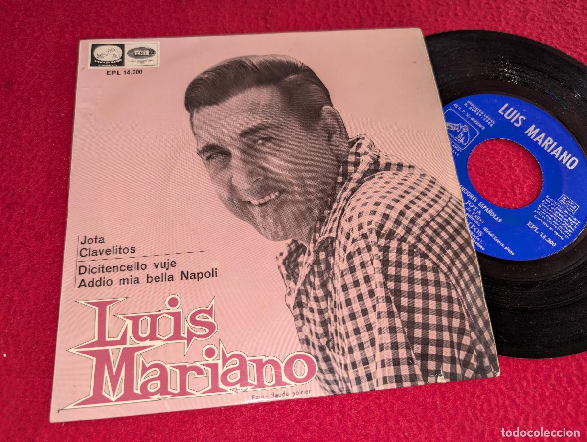 Discos de vinilo: LUIS MARIANO Jota/Clavelitos +Canciones Napolitanas EP 7'' 1966 ESPA&Ntilde;A SPAIN