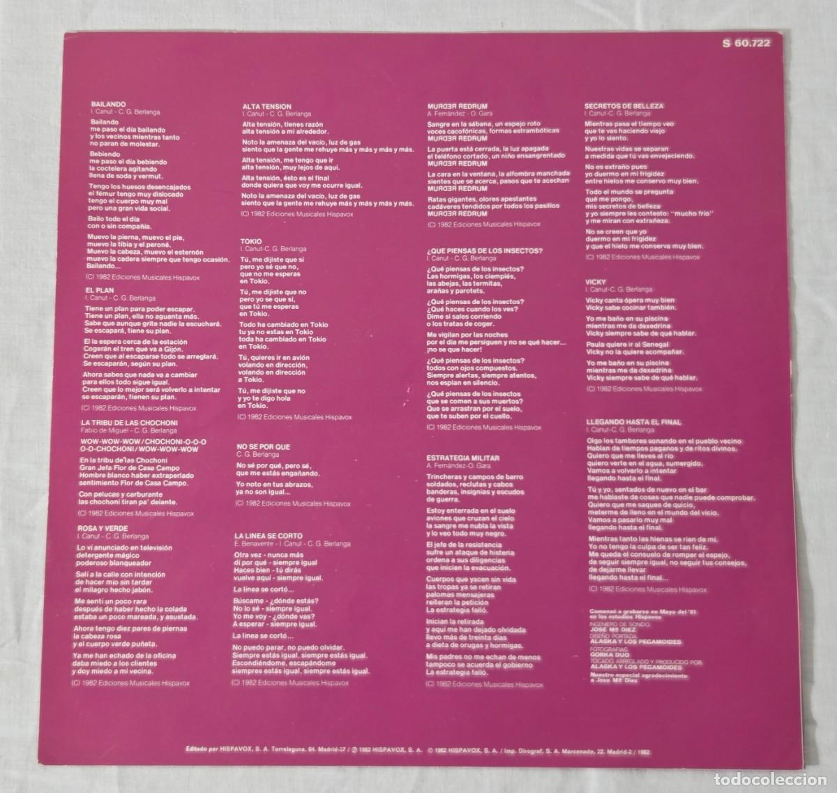 Discos de vinilo: LP Vinilo Alaska Y los Pegamoides, &rdquo; Grandes Exitos &rdquo; - Foto 6