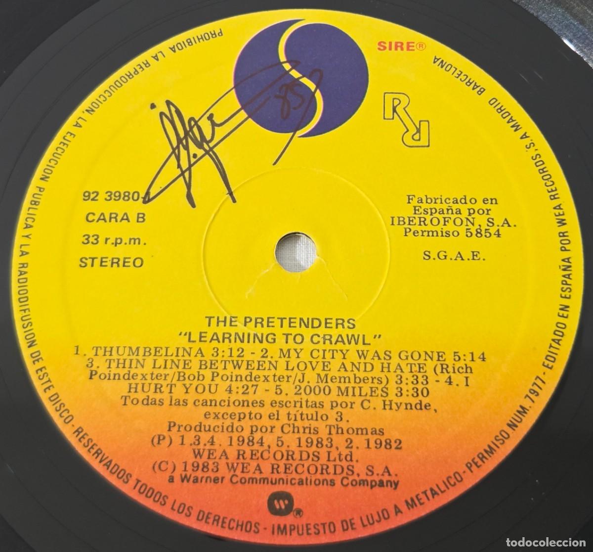 Discos de vinilo: LP Vinilo The Pretenders, Learning To Crawl - Foto 7
