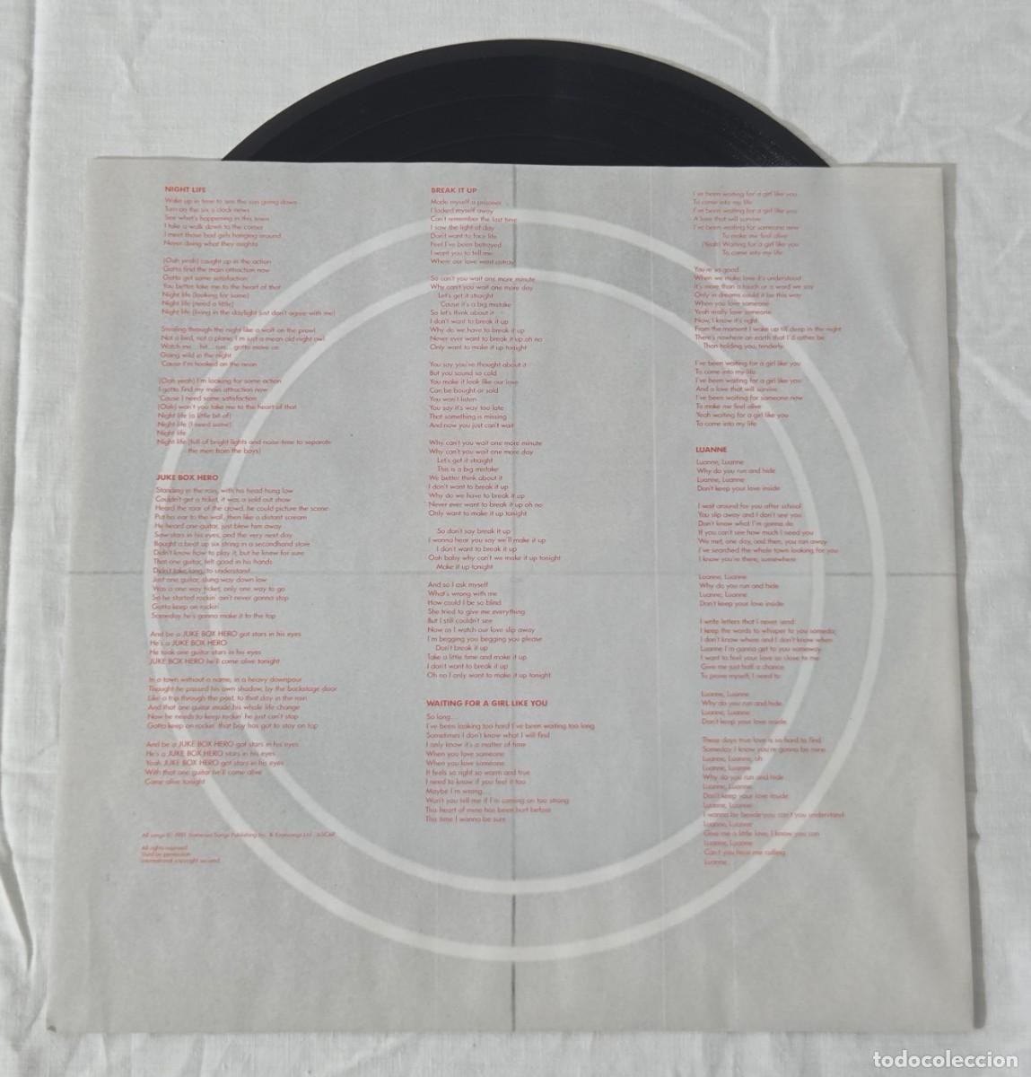 Discos de vinilo: LP Vinilo Foreigner, 4, 1981 - Foto 4