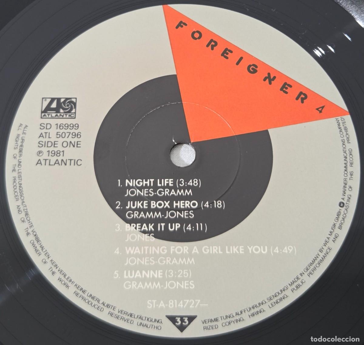 Discos de vinilo: LP Vinilo Foreigner, 4, 1981 - Foto 6