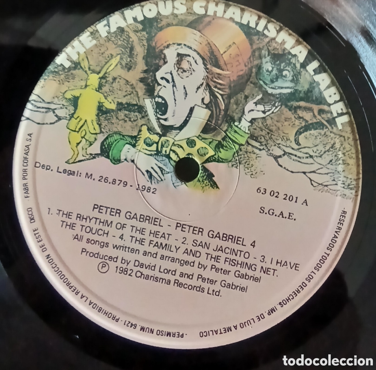 Discos de vinilo: PETER GABRIEL // Espa&ntilde;a 1982 (vg++). Letras - Foto 2