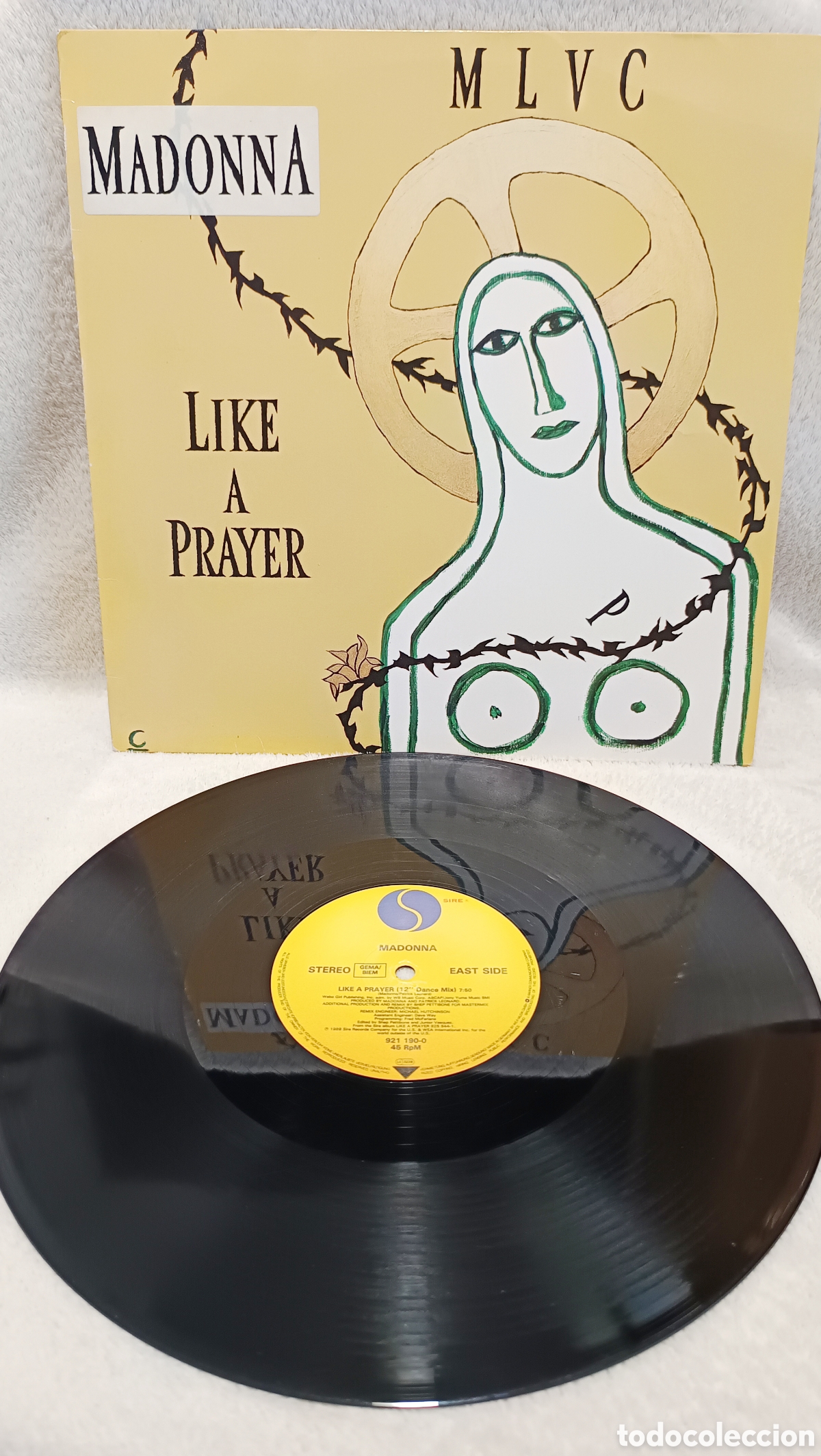 Discos de vinilo: Madonna - Like A Prayer (12'' Maxi-Single) 1989 Sire Records - Ed. Alemania - NM/VG+