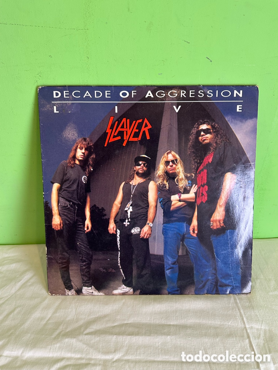 Discos de vinilo: Vinilo Slayer Decade of Aggression Live thrash metal