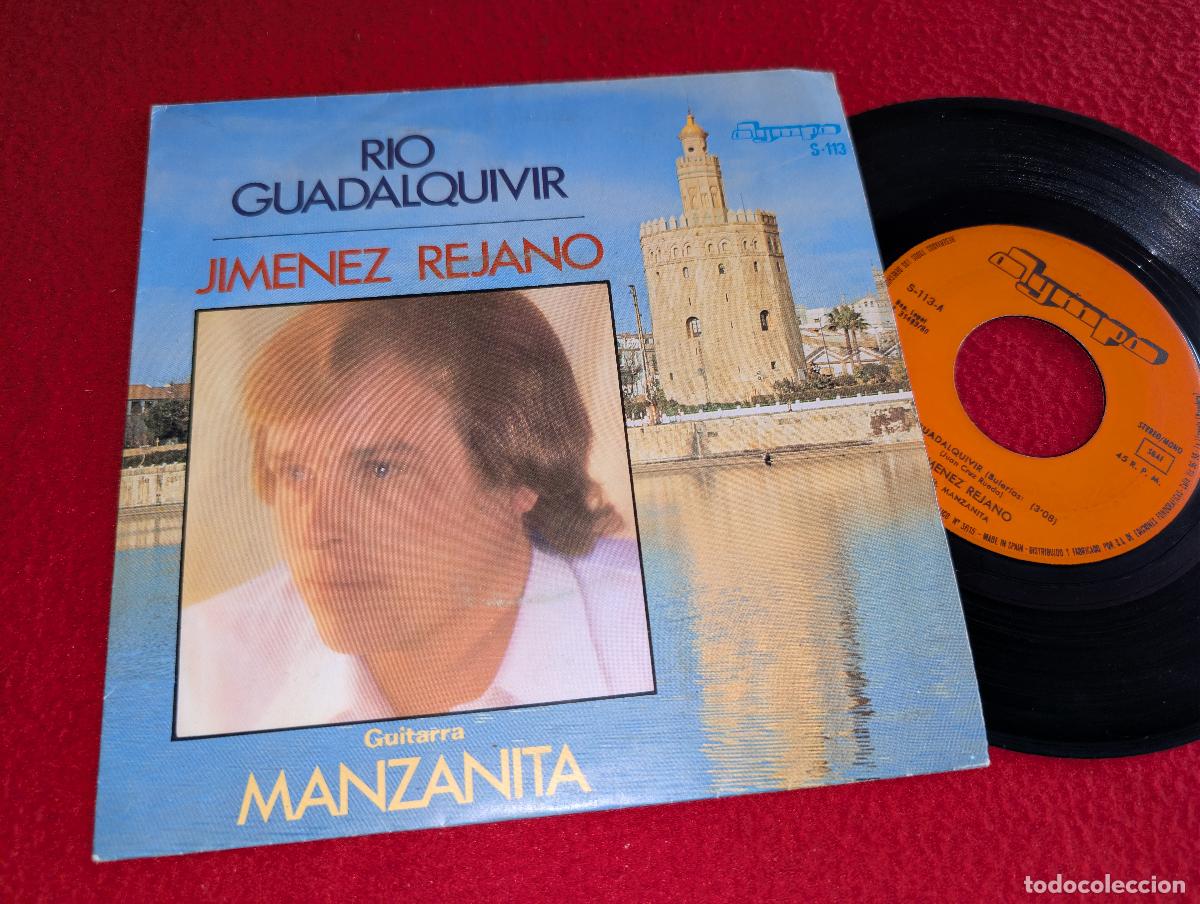 Discos de vinilo: JIMENEZ REJANO & MANZANITA Rio Guadalquivir/Como junco marinero 7'' 1980 Olympo