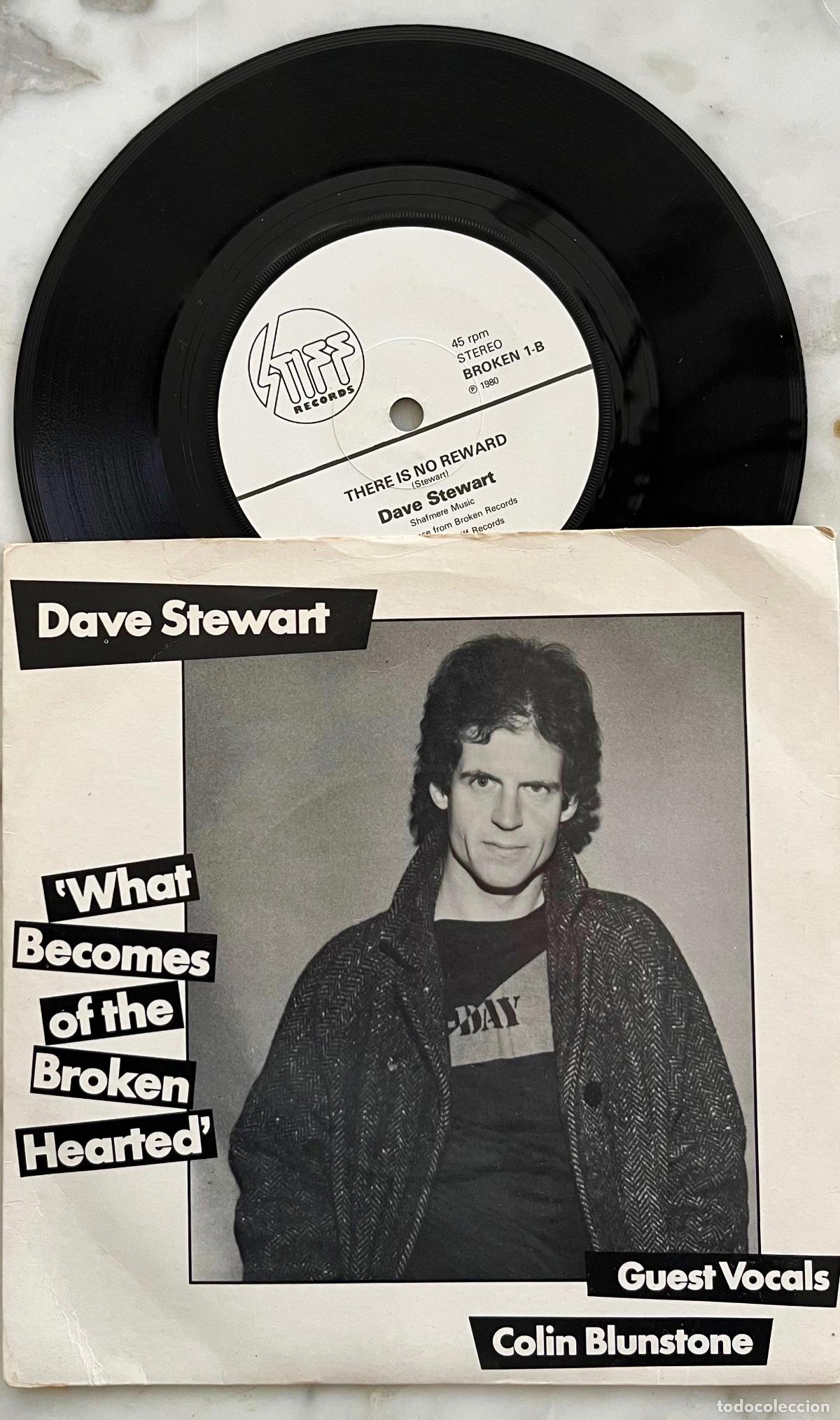 Discos de vinilo: DAVE STEWART. WHAT BECOMES OF THE BROKEN HEATED. CON COLIN BLUNSTONE. SINGLE ORIGINAL UK 1980