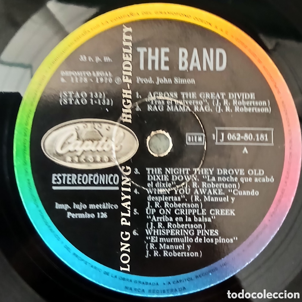 Discos de vinilo: THE BAND // Espa&ntilde;a 1970. Vg+ - Foto 2