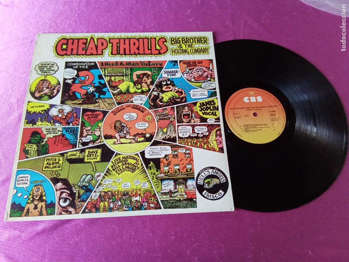 Discos de vinilo: CHEAP THRILLS BIG BROTHER THE HOLDING JANIS JOPLIN 1982 LP L32 2