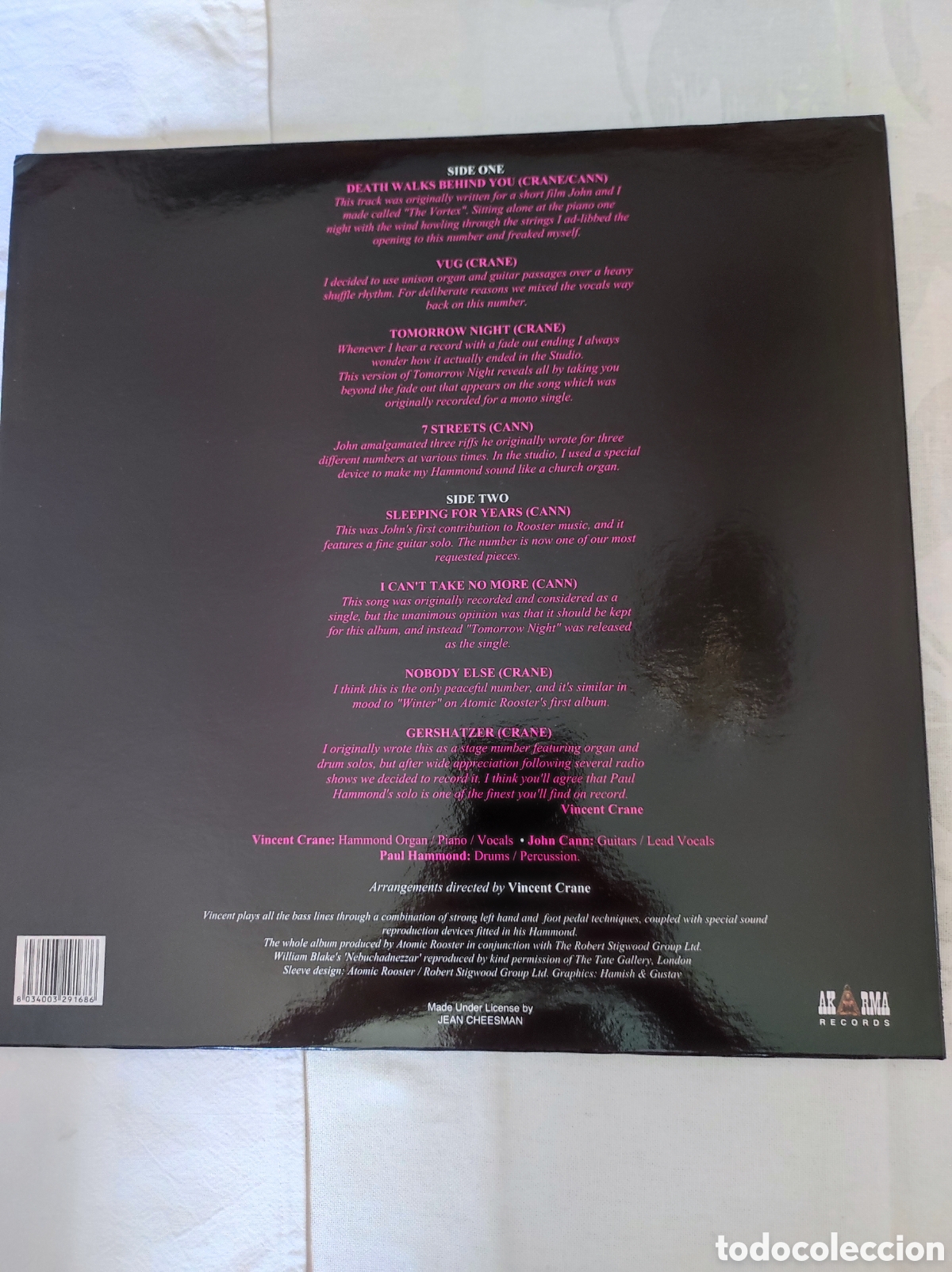 Discos de vinilo: ATOMIC ROOSTER - DEATH WALKS BEHIND YOU - Foto 2