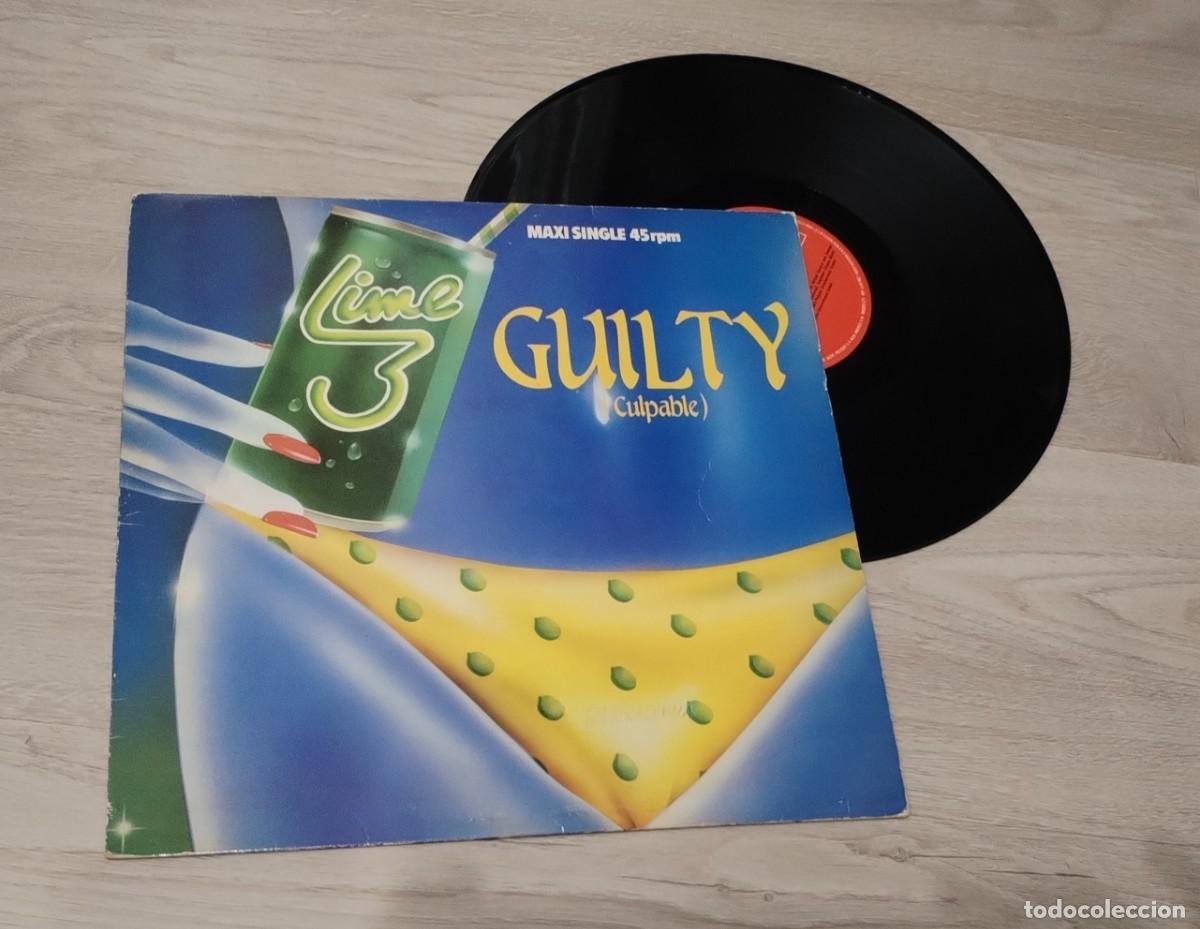 Discos de vinilo: LIME 3 - GUILTY ( culpable ) ..MAXISINGLE DE 1983 - POLYDOR - EDICION ESPA&Ntilde;OLA
