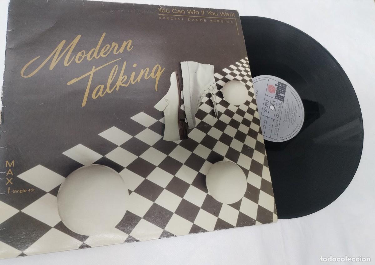 Discos de vinilo: MODERN TALKING - YOU CAN WIN IF YOU WANT - SPECIAL DANCE VERSION ..MAXISINGLE DE 1985 - ARIOLA