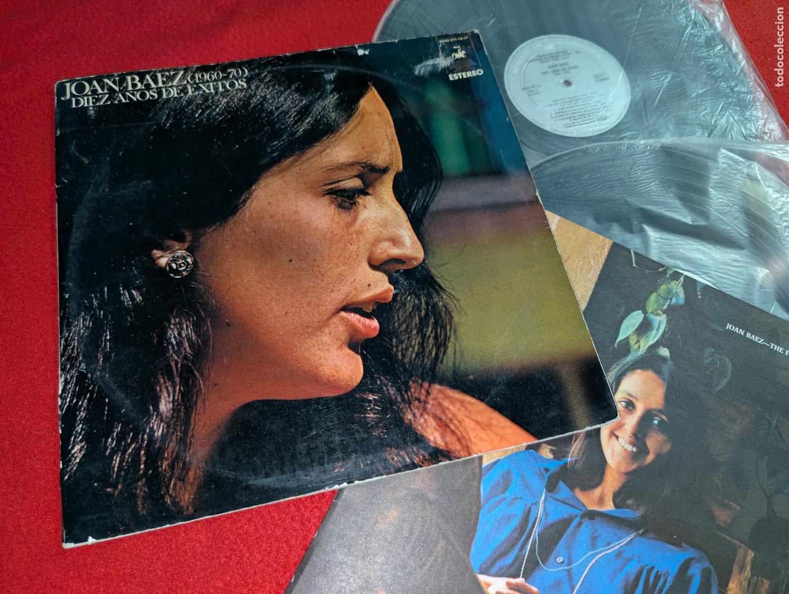 Discos de vinilo: JOAN BAEZ Diez 10 a&ntilde;os de exitos 1960-1970 First ten years 2LP ESPA&Ntilde;A SPAIN gatefold