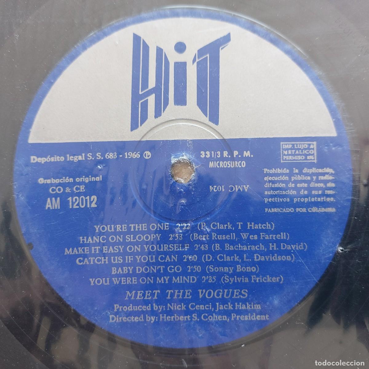 Discos de vinilo: LP - THE VOGUES - MEET THE VOGUES
