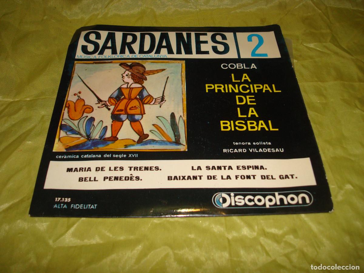 Discos de vinilo: COBLA LA PRINCIPAL DE LA BISBAL. SARDANES. MARIA DE LES TRENES + 3. EP. DISCOPHON, 1961