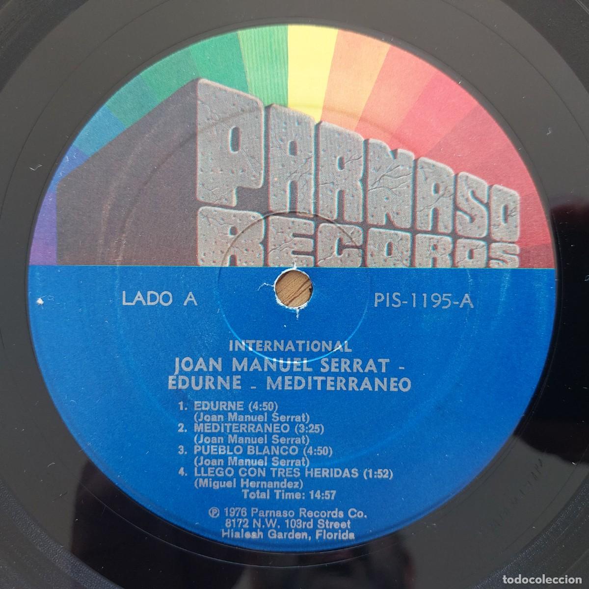 Discos de vinilo: LP - JOAN MANUEL SERRAT - EDURNE - MEDITERRANEO