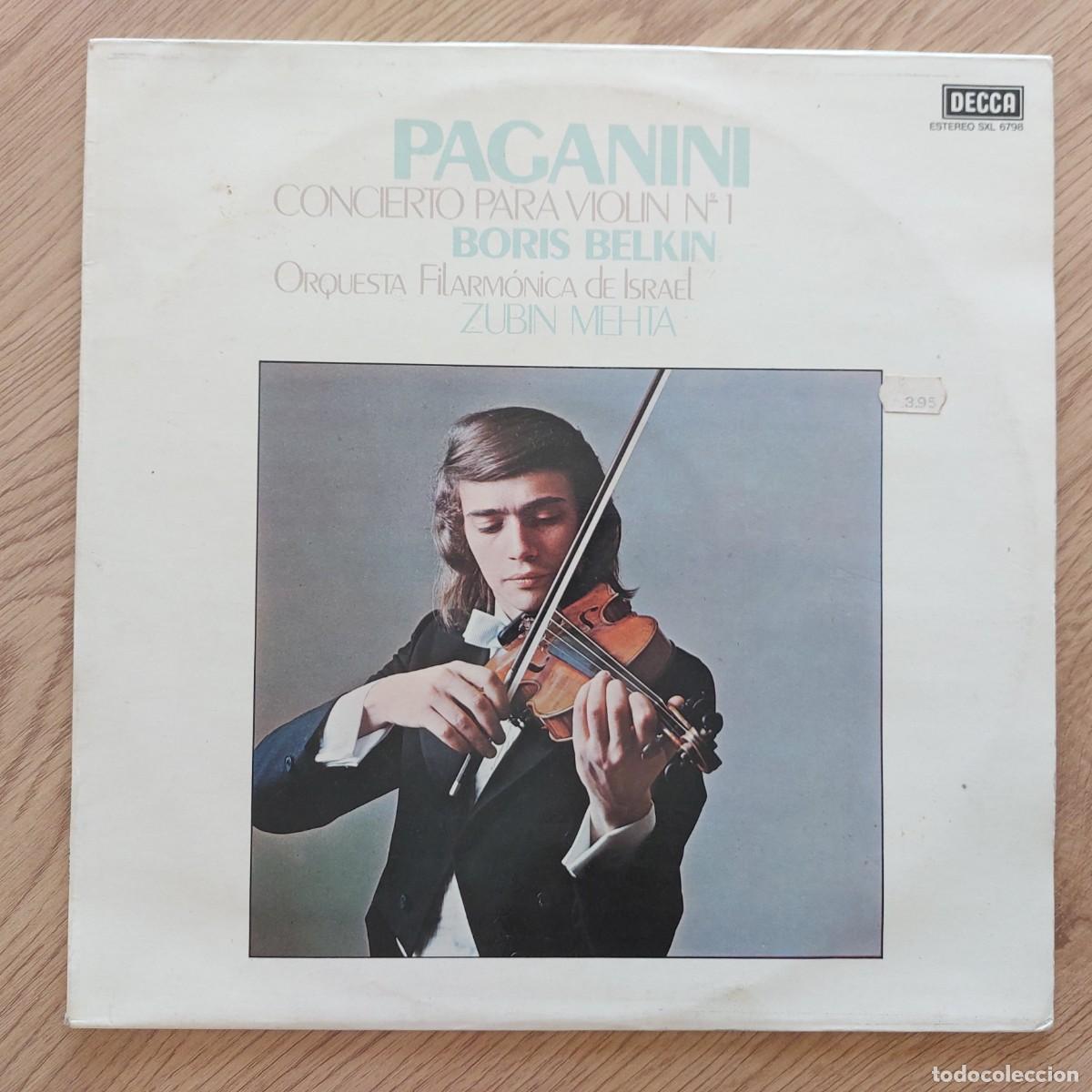 Discos de vinilo: LP - PAGANINI - CONCIERTO PARA VIOLIN N&ordm; 1 - BORIS BELKIN