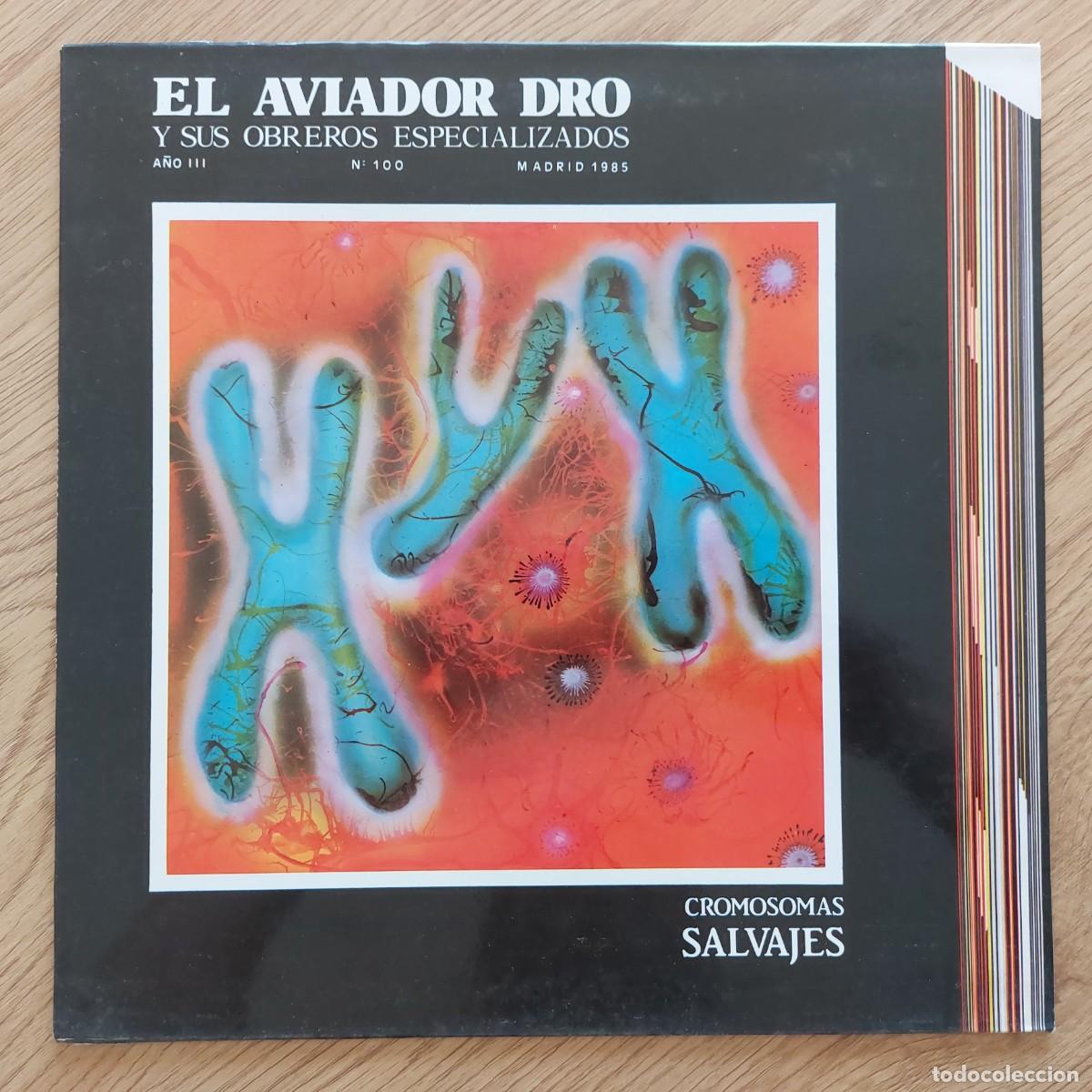 Discos de vinilo: LP - AVIADOR DRO Y SUS OBREROS ESPECIALIZADOS - CROMOSOMAS SALVAJES - SOLO PORTADA SIN VINILO