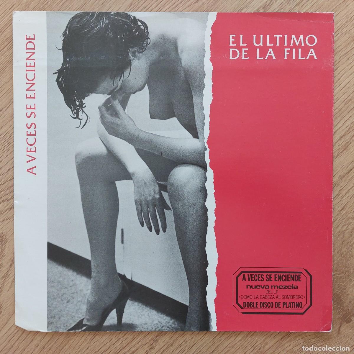 Discos de vinilo: LP - EL &Uacute;LTIMO DE LA FILA - SOLO PORTADA SIN VINILO - PORTADA PROMO SOLO PARTE DELANTERA DE CARTON