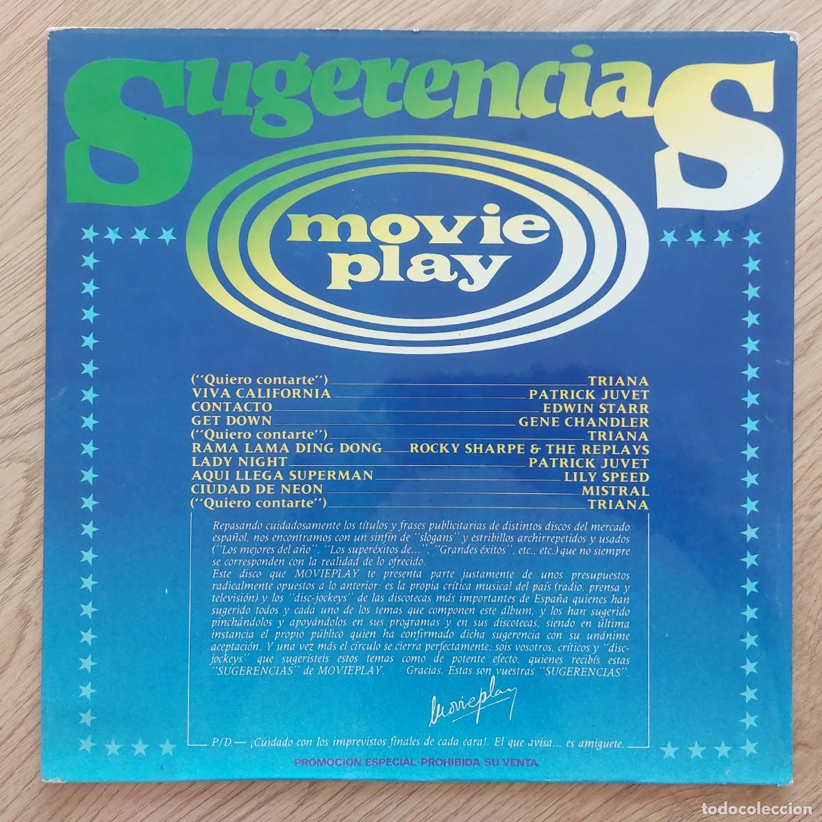 Discos de vinilo: LP - SUGERENCIAS MOVIEPLAY - SOLO PORTADA SIN VINILO