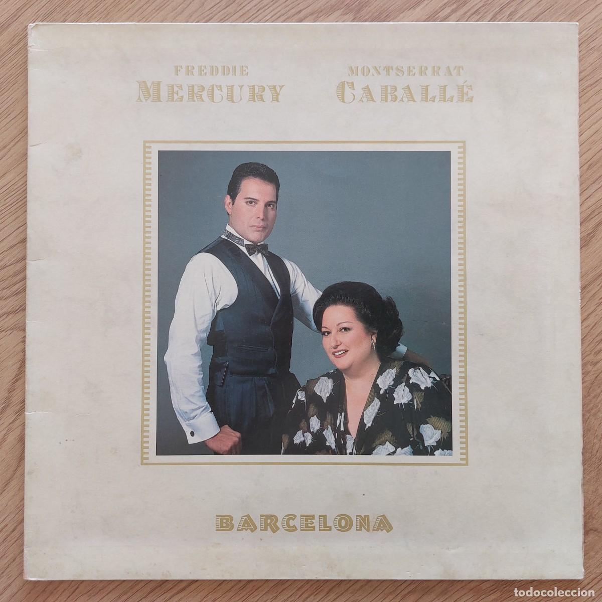 Discos de vinilo: LP - FREDDIE MERCURY - MONSERRAT CABALLE - BARCELONA - SOLO PORTADA SIN VINILO - PORTADA DOBLE