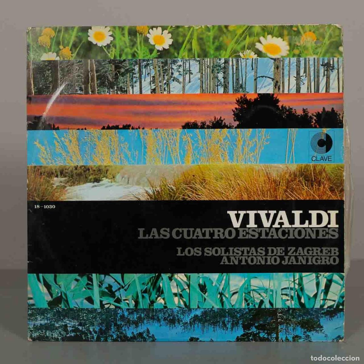 Disques de vinyle: LP. Vivaldi - Las Cuatro Estaciones - Los Solistas de Zagreb, Antonio Janigro - Clave