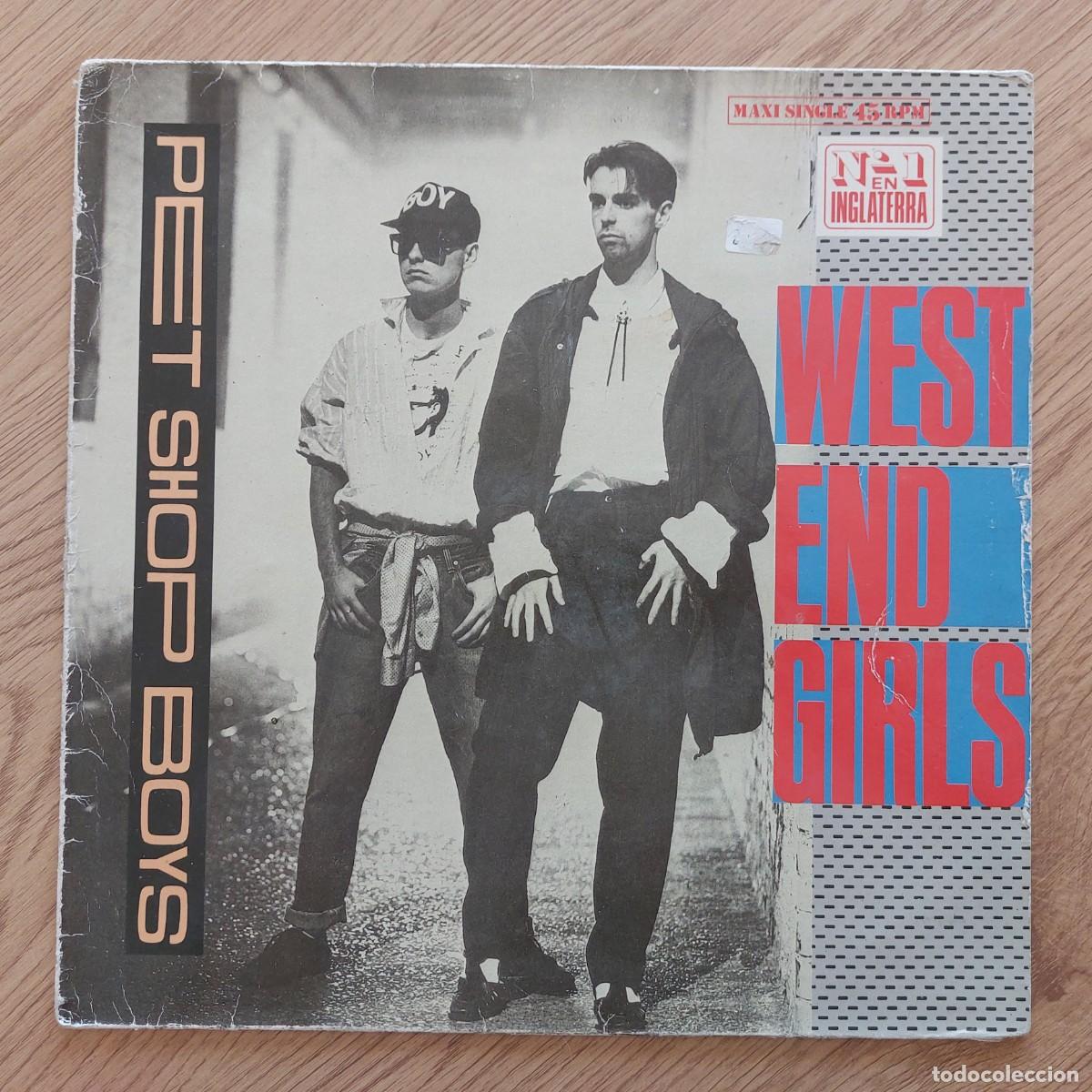 Discos de vinilo: LP - PET SHOP BOYS - WEST END GIRLS - SOLO PORTADA SIN VINILO