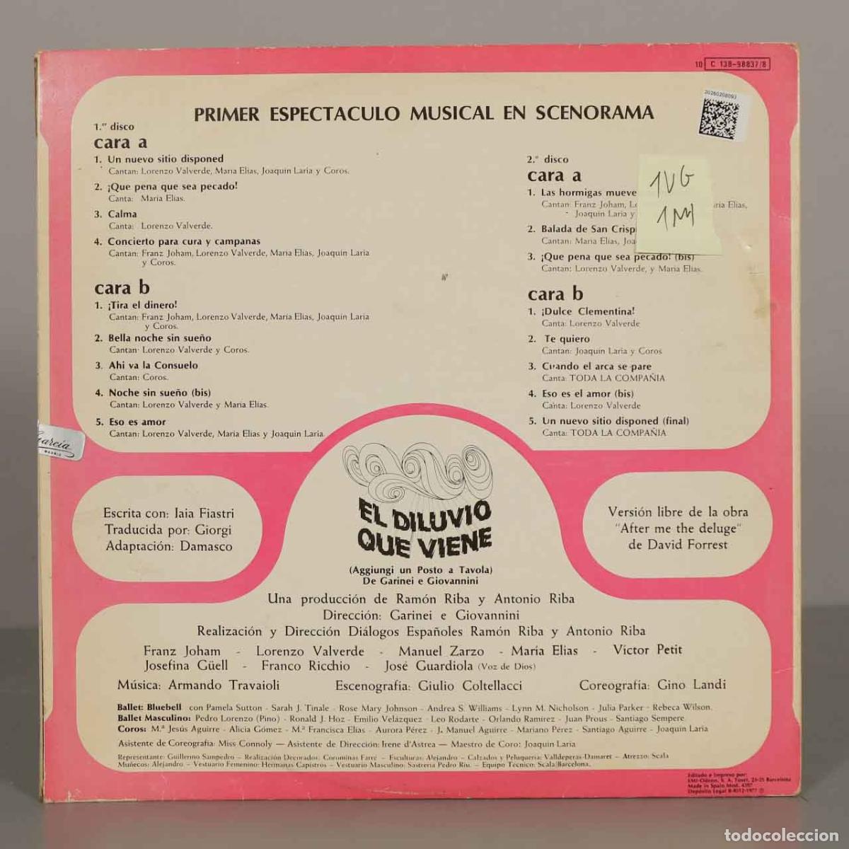 Discos de vinilo: LP. El Diluvio Que Viene - Armando Trovaioli - Foto 2