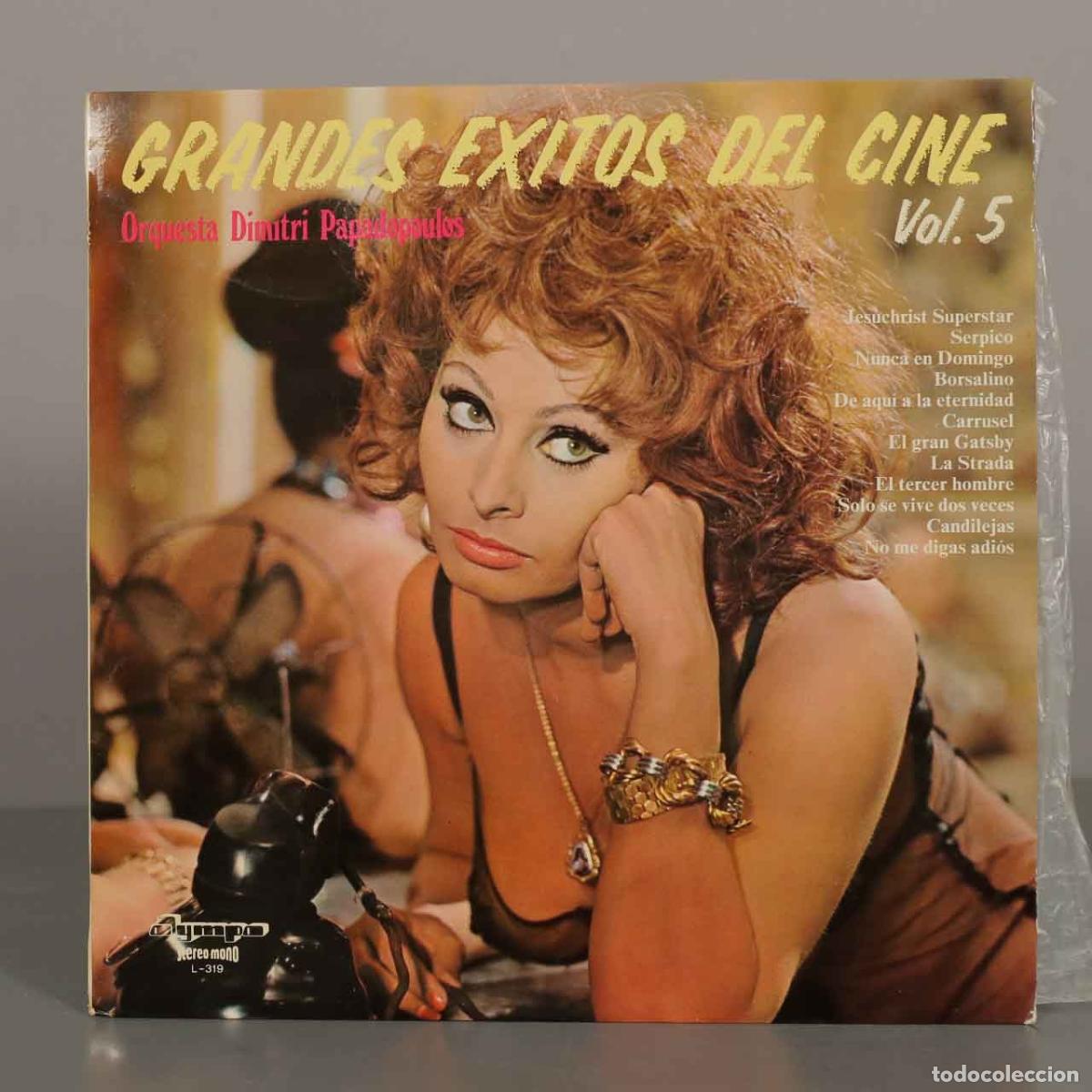 Discos de vinilo: LP. Grandes &Eacute;xitos del Cine Vol. 5 - Orquesta Dimitri Papadopoulos - Sophia Loren