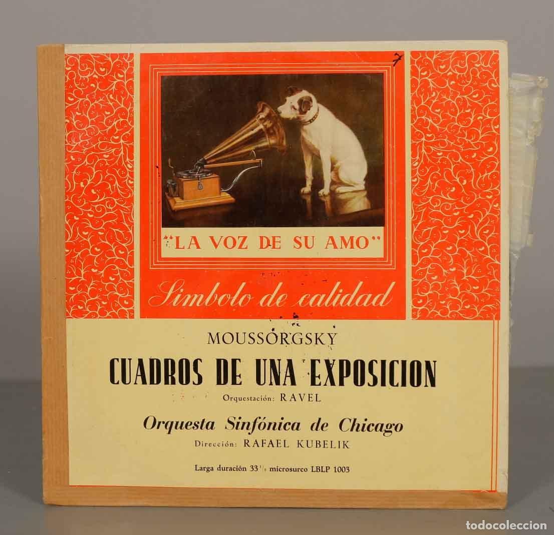 Disques de vinyle: LP. Cuadros de una exposicion - Moussorgsky, Ravel, Orquesta Sinf&oacute;nica de Chicago, Rafael Kubelik -