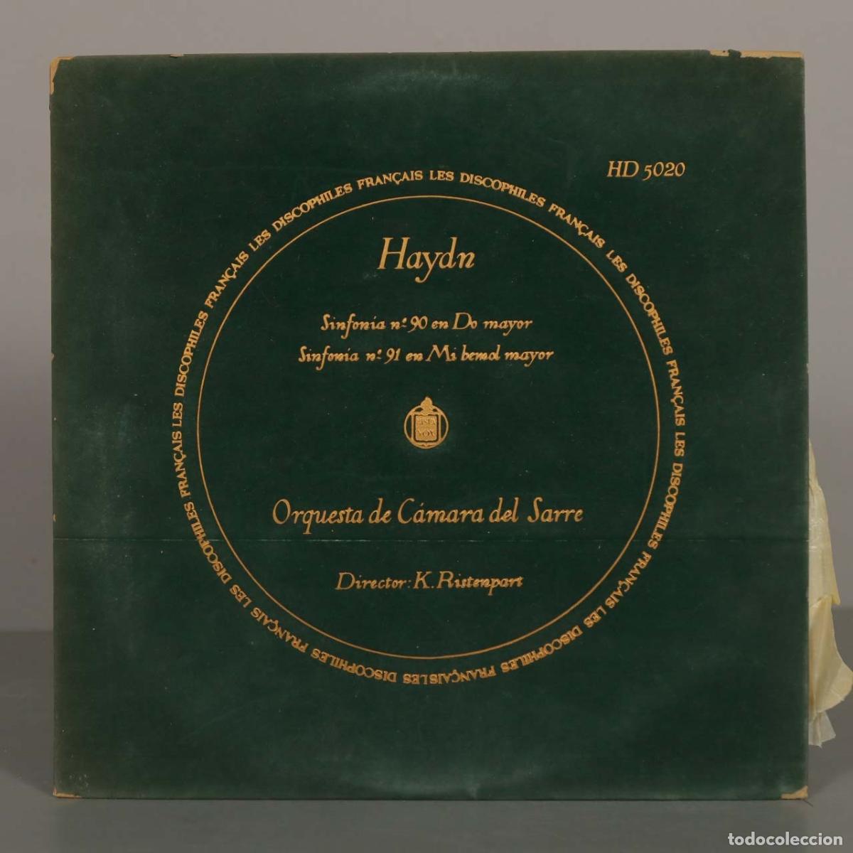 Discos de vinilo: LP. Haydn - Sinfon&iacute;a n.&ordm; 90 en Do mayor, Sinfon&iacute;a n.&ordm; 91 en Mi bemol mayor - Orquesta de C&aacute;mara del